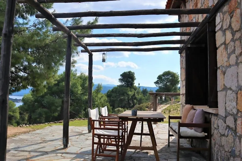 Wood & Stone Dream View House B Villa Diaporos